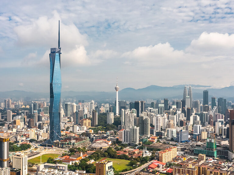Aerial view of Kuala Lumpur