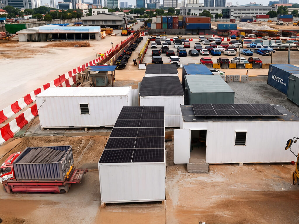 Tokai Battery energy storage system located at a construction site