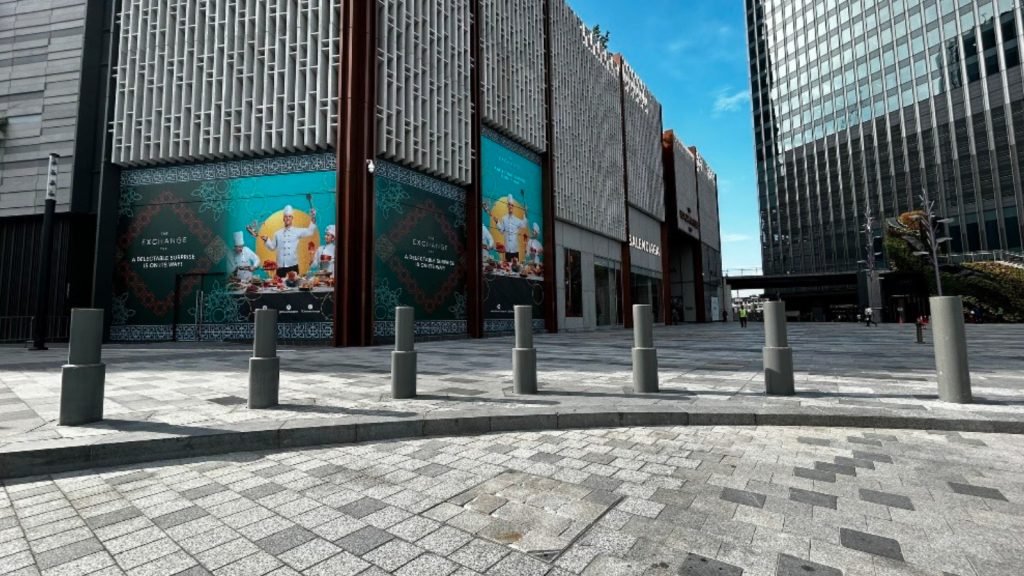 Tun Razak Exchange sidewalk